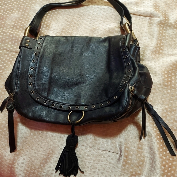 STEVE MADDEN black leather purse - Picture 1 of 5